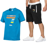 The latest EA7 men's T-shirt suit summer special fashion
