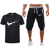 Summer Men's Sets T Shirts+shorts men Brand clothing Two