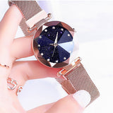 Luxury ladies watch magnet stainless steel mesh