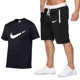 2019 new T Shirt+Shorts Sets Men Letter