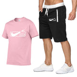 2019 new T Shirt+Shorts Sets Men Letter