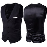 9 Color Men's Business Casual Slim Vests Fashion Men