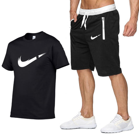 Summer Hot Sale Men's Sets T Shirts+shorts Two Pieces