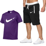 Summer Hot Sale Men's Sets T Shirts+shorts Two Pieces