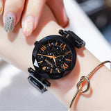 Luxury Women Watches Magnetic Starry Sky