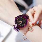 Luxury Women Watches Magnetic Starry Sky